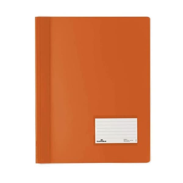 Slitstark Duralux A4+ lamellmapp Orange genomskinligt omslag och orange ogenomskinlig baksida om 25 -