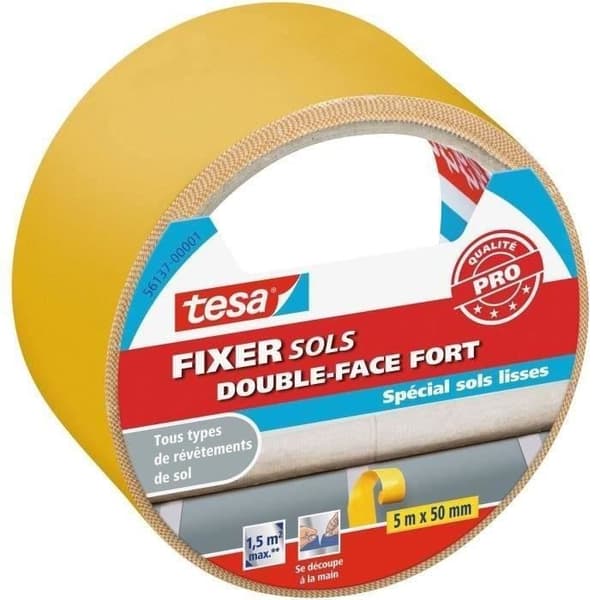 TESA Fixering självhäftande båda sidor stark 5mx50mm