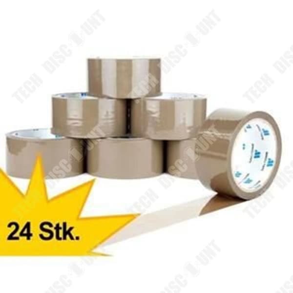 TD®-paket med 24 bruna bruna polypropenhäftande tejper 48 mm x 66 m rullar Scotch-förpackning Premium Tyst
