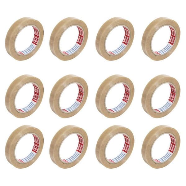 pack med 12 tejprullar för emballage 4104, 12 mm x 66 m
