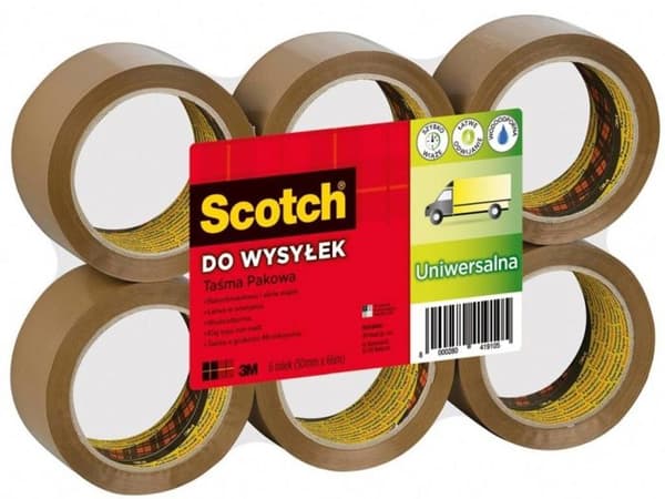 SCOTCH PACKBAND 371 66M 48MM BRUN /6ST/