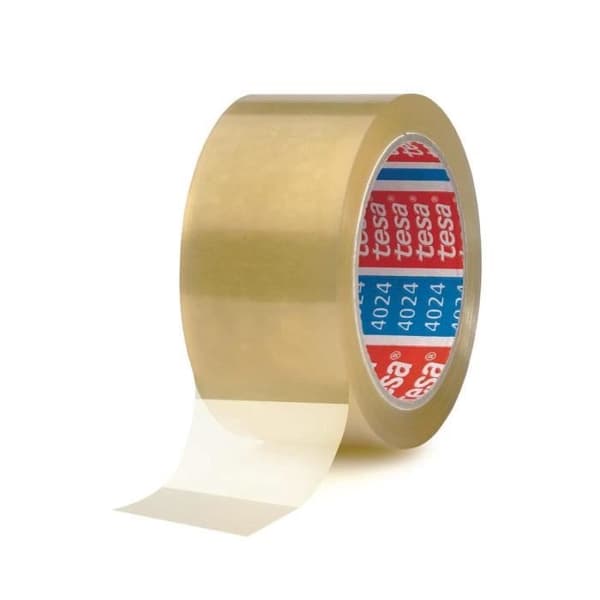 Packtejp - tesa - 4024 - 50 mm x 66 m - Transparent - Tyst