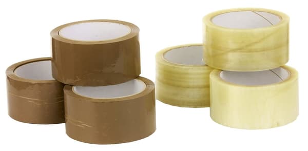 Ruskea kuumasulatepakkausteippi - 66Y (6 kpl)