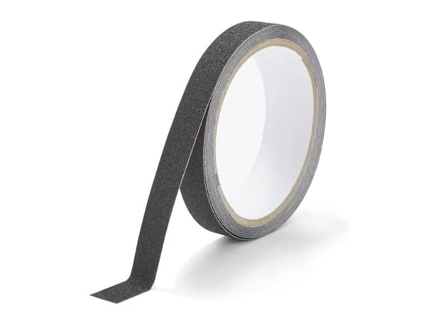 Liukumaton turvateippi musta 25 mm/3 m
