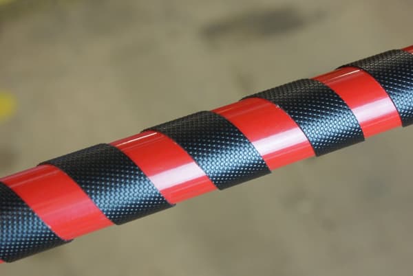 Halkfri matta för ledstänger svart 25mm/18,3m
