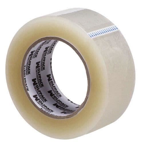 Wolfpack förpackningstejp transparent 48 mm x 132 m