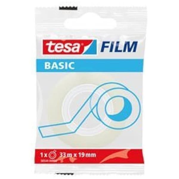 Tejp - TESA - Basic - 33m - Transparent - 19mm - 1 styck