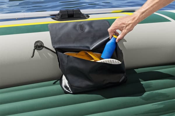 Gummibåt Bestway Hydro Force Ranger Elite X3, 2.95 x 1.30 meter, grå/grön + åror + handpump + transportväska + förvaringsväska + lagningslapp