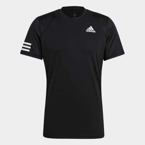 Adidas Club 3-Stripe T-Shirt Black S