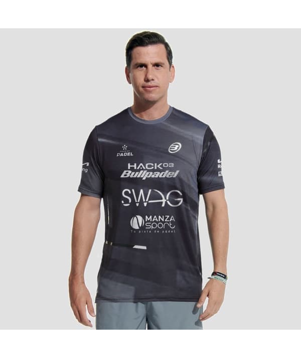 Bullpadel T-shirt Paquito Navarro 2024 grå S