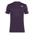 Miniatyrbilde 3 av 4: Adidas Club 3-Stripe Climacool Tee Burgundy 2025