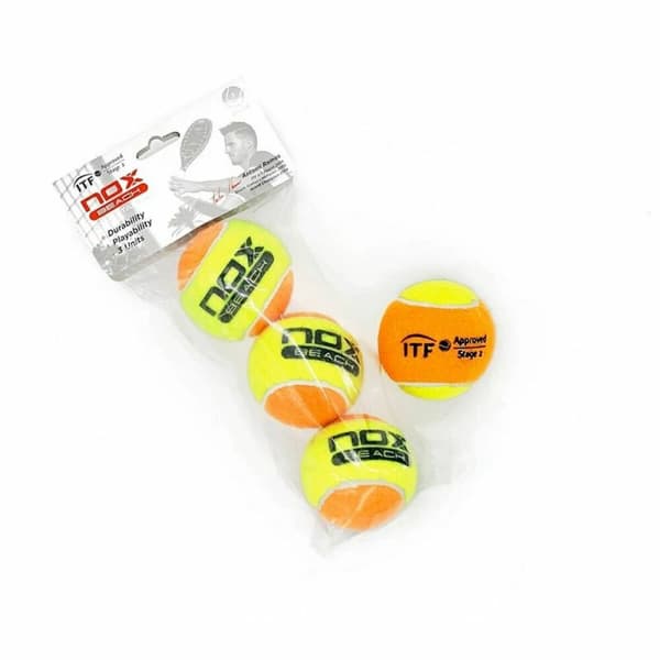 Tennisbolde Nox 3 Pro Titanium Beach YW Gul