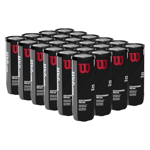Wilson Padel Balls Box X3 Speed Søvfarvet 24 x 3 Balls