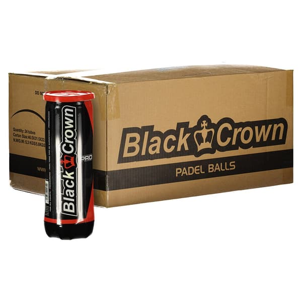 Black Crown Padel Balls Box Pro  24 x 3 Balls