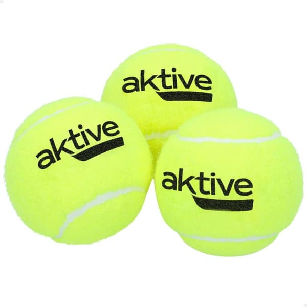 Tennispallot Aktive 3 Kappaletta Keltainen 12 osaa