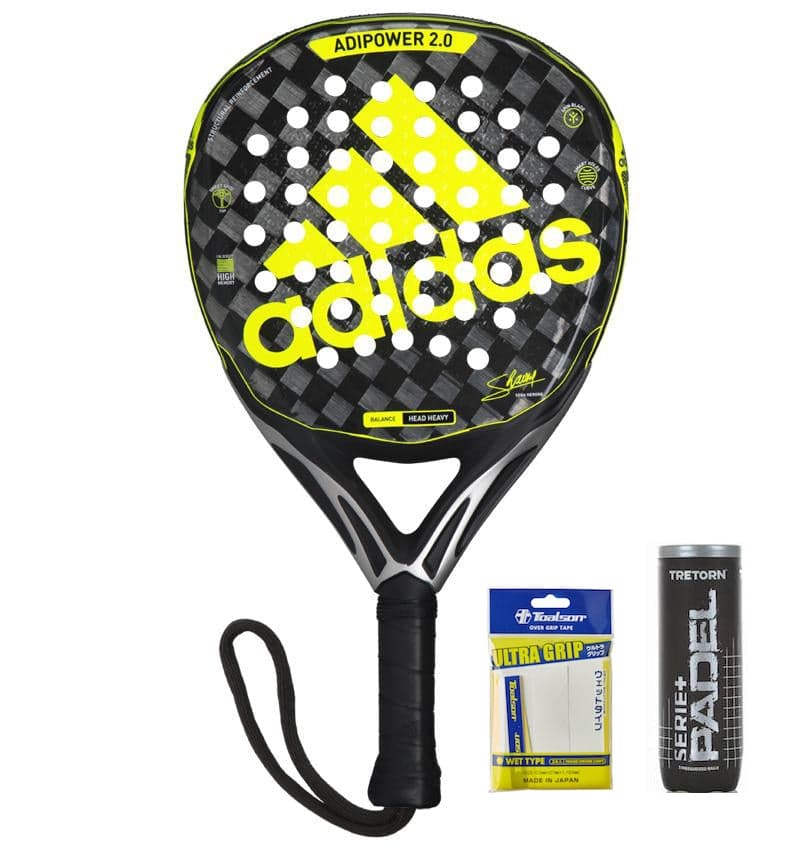 Adidas Adipower 2.0 2020 + 3-pack Overgrip & Bollar