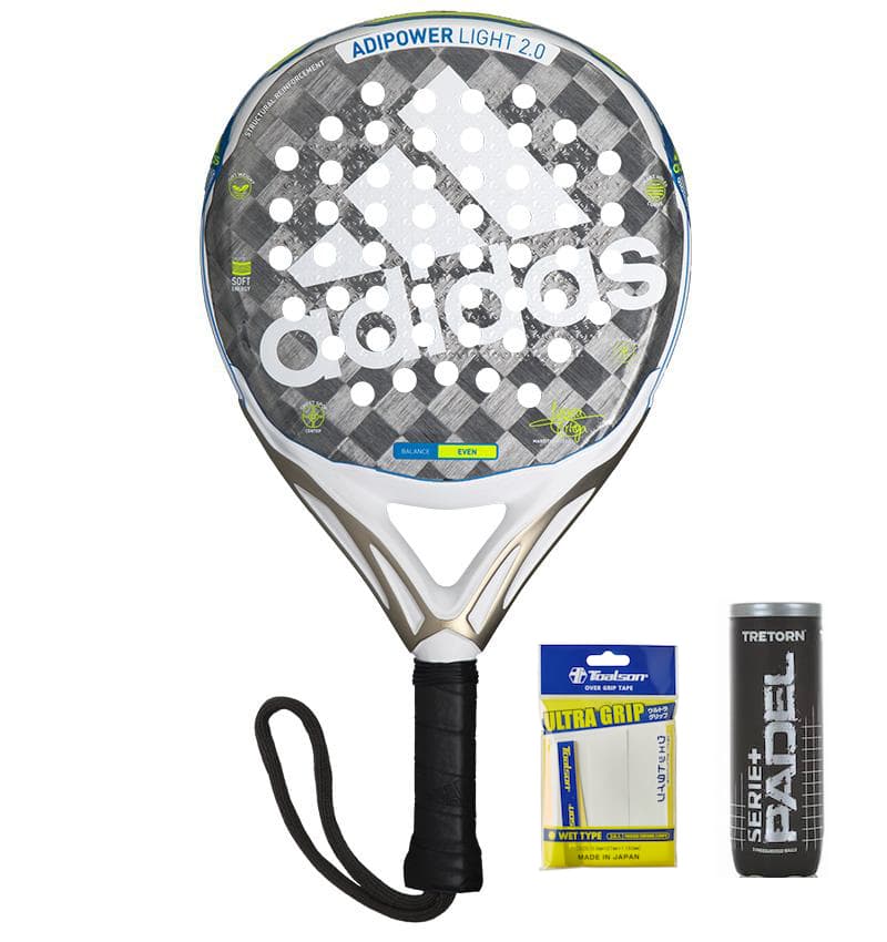 Adidas Adipower LIGHT 2.0 2020 + 3-pack Overgrip & Bollar