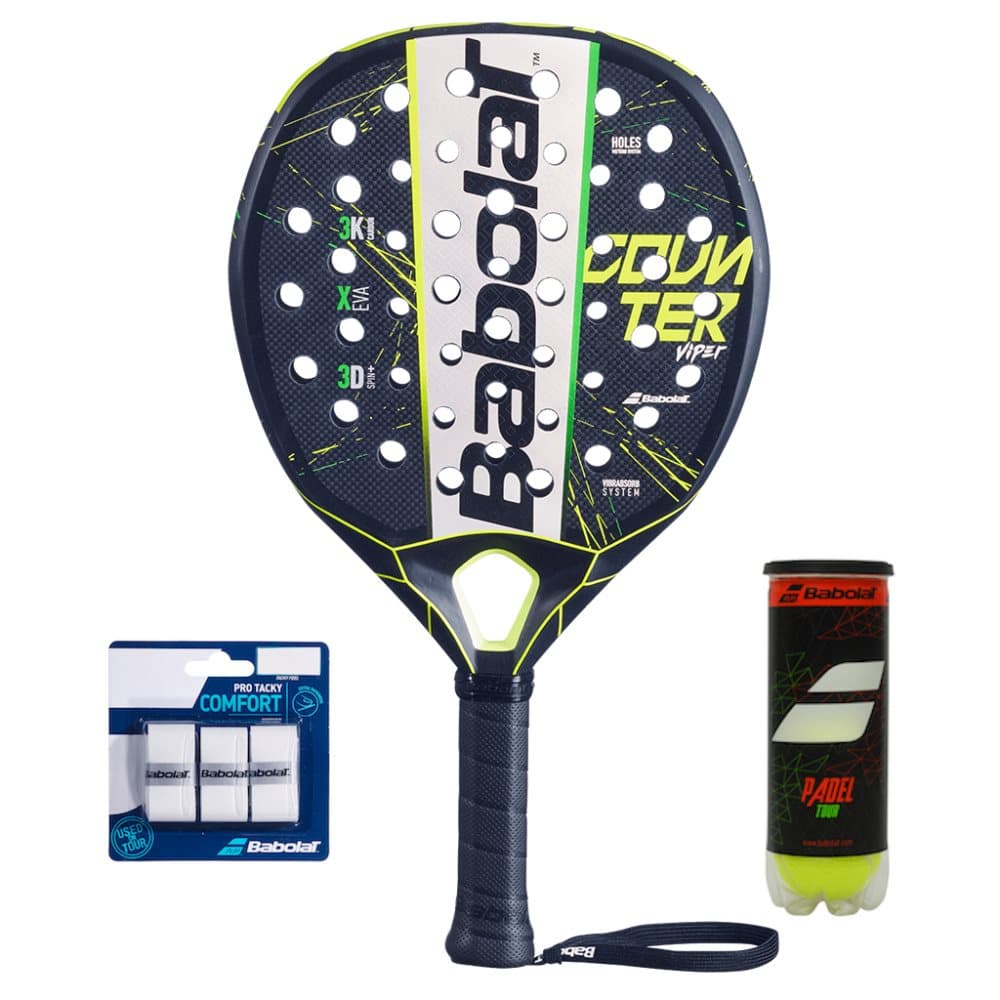 Babolat Viper Counter 2021 + 3-pack Padel Tour