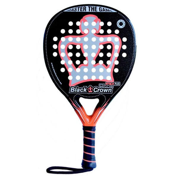 Black Crown Padel Racket Piton Attack Plus Svart