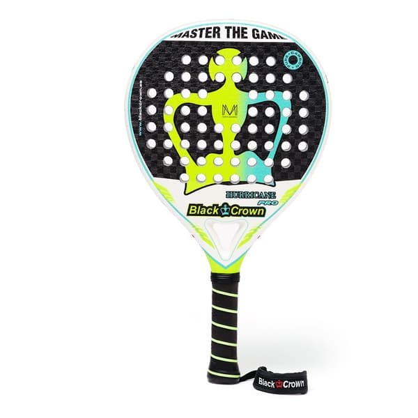 Black Crown Padel Racket Hurricane Pro Flerfärgad