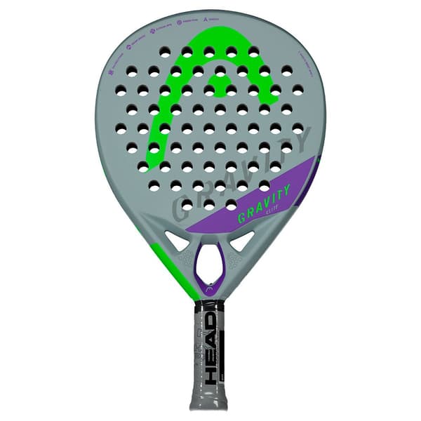 Head Racket Padel Racket Gravity Elite 2022 Grå