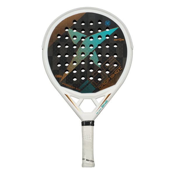 Drop Shot Padel Racket Premium 3.0 Silver 360-380 gr