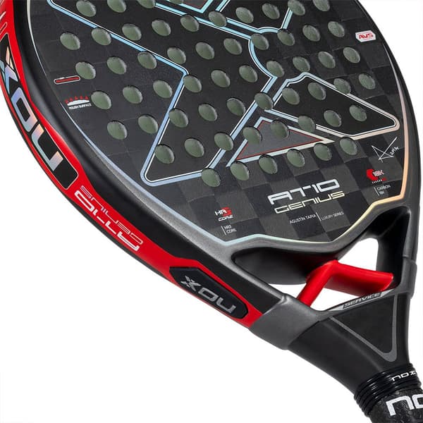 Nox Padel Racket At10 Genius 18k By Agustin Tapia Silver 360-375 gr