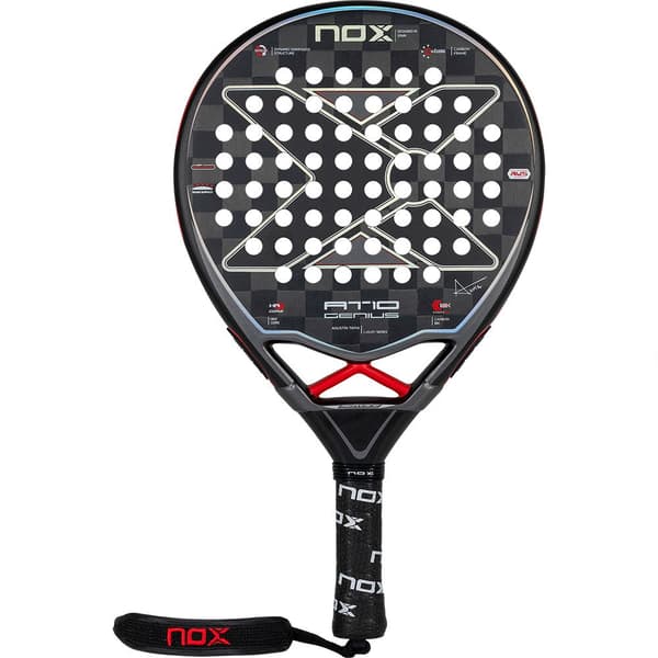Nox Padel Racket At10 Genius 18k By Agustin Tapia Silver 360-375 gr