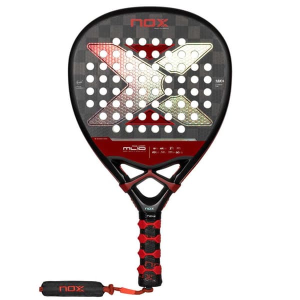 Nox Padel Racket Ml10 Shotgun 18k Luxury Series 24 Silver 360-375 gr