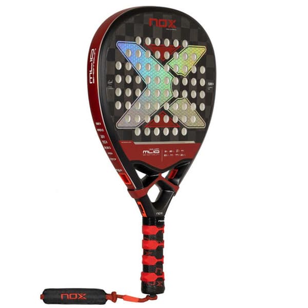 Nox Padel Racket Ml10 Shotgun 18k Luxury Series 24 Silver 360-375 gr