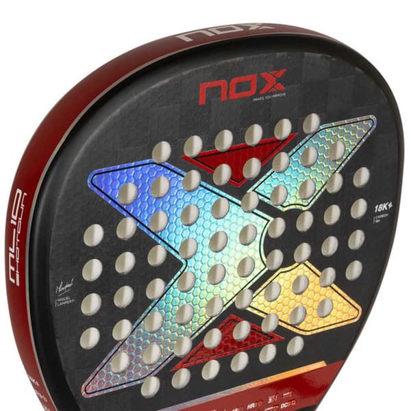 Nox Padel Racket Ml10 Shotgun 18k Luxury Series 24 Silver 360-375 gr