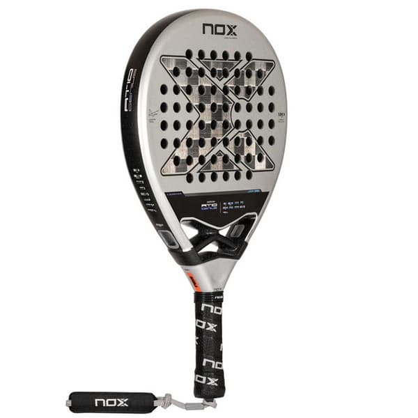 Nox Padel Racket At10 Genius 18k By Agustin Tapia 24 Silver 360-375 gr