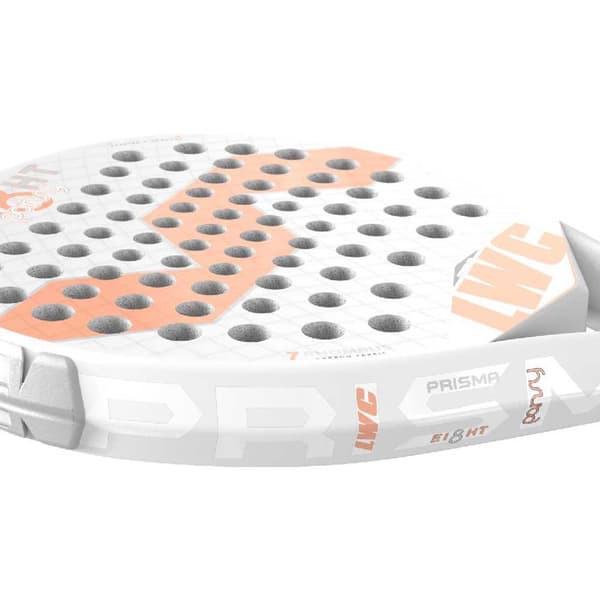 Varlion Kvinde Padel Ketcher Lw Carbon 8 Prisma Pansy Hvid 350-360 gr
