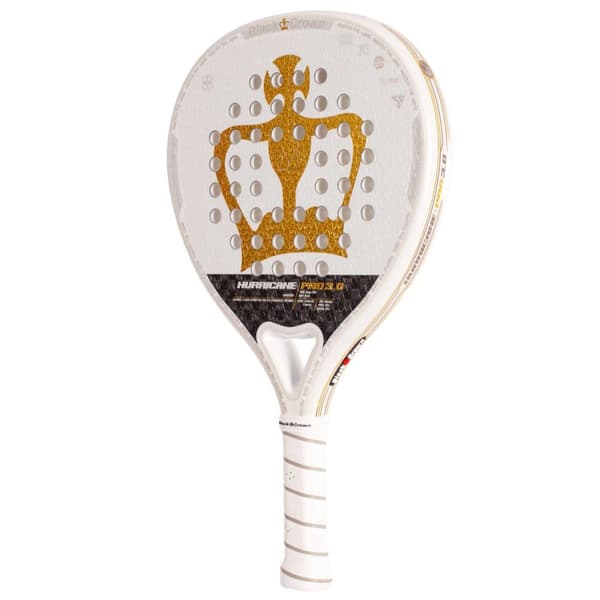 Black Crown Hurricane Pro 3.0 Padelketcher Gylden