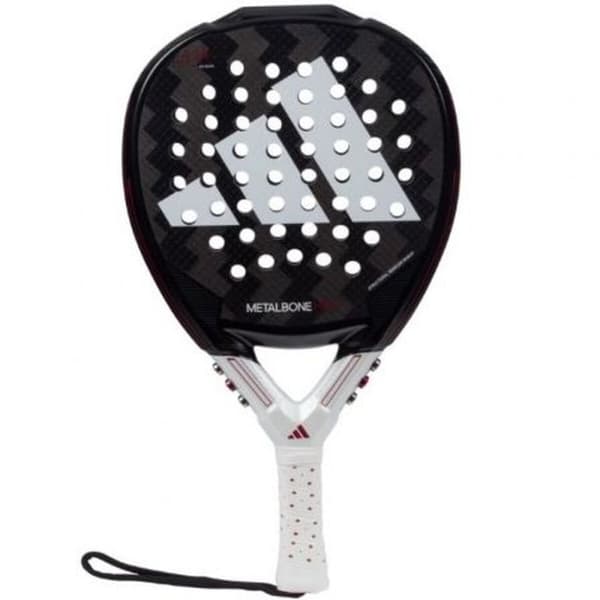 Padelracket Adidas Metalbone HRD+ 2024/ Negra y Blanca (Ale Galan) 38 mm