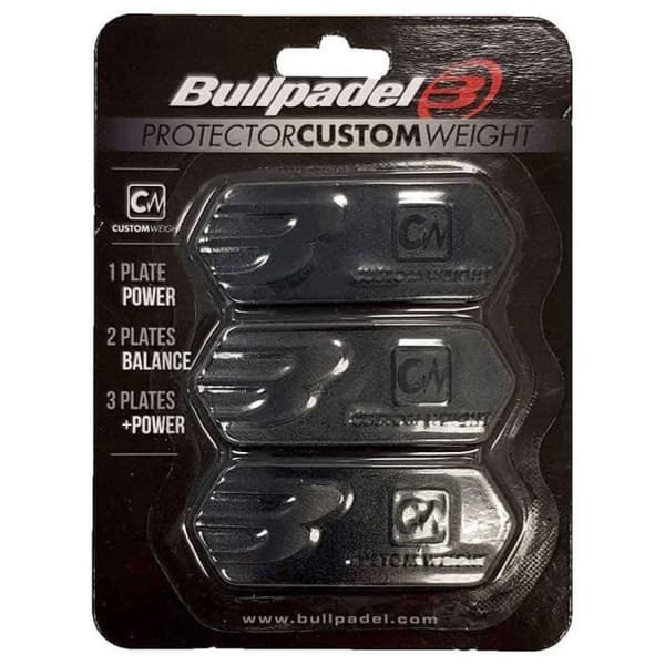 Padel Racket Protectors - Bullpadel - Anpassad Viktsskydd - Svart - One Size - Unisex