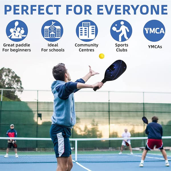 INF Pickleball-paddelset - Glasfiberpaddlar, bollar och väska 1
