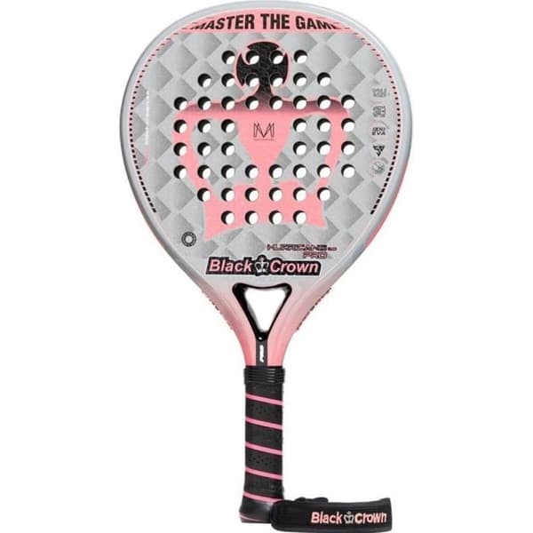 Black Crown Hurricane pro 2 padelracket - grå/rosa - TU