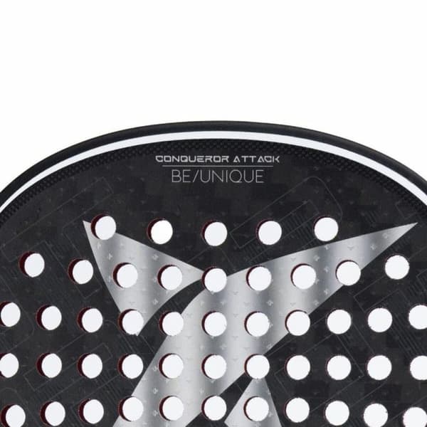 Padel bat Drop Shot Explore Conqueror Attack Nic Hvid Sort