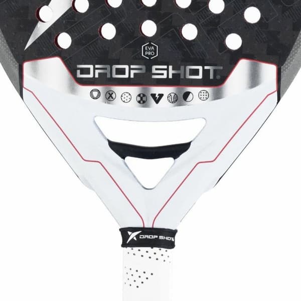 Padel bat Drop Shot Explore Conqueror Attack Nic Hvid Sort