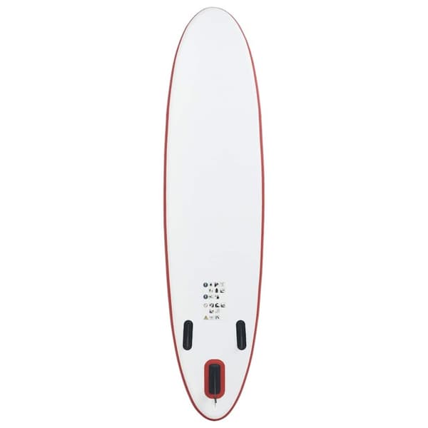 vidaXL SUP surfingbräda uppblåsbar röd och vit