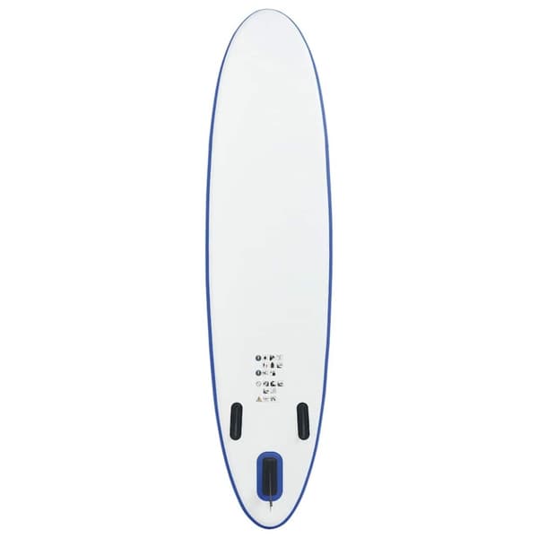 vidaXL oppusteligt standup-paddleboardsæt blå og hvid