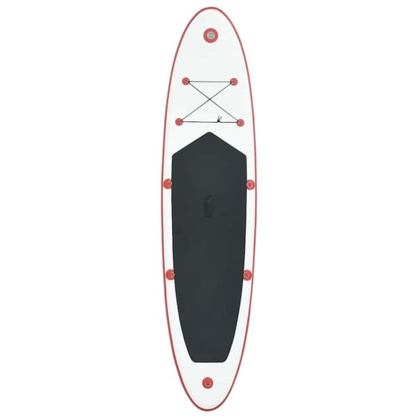 vidaXL SUP surfingbräda uppblåsbar röd och vit