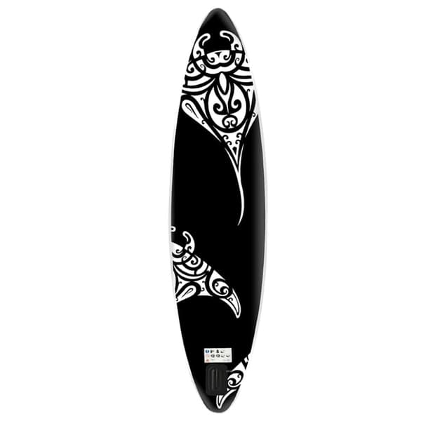 vidaXL SUP-bräda uppblåsbar 305x76x15 cm svart