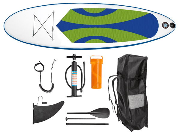 Rest: CS Aqua SUP Board - Stand Up Paddleboard - 300x83x15 cm - Green/Blue
