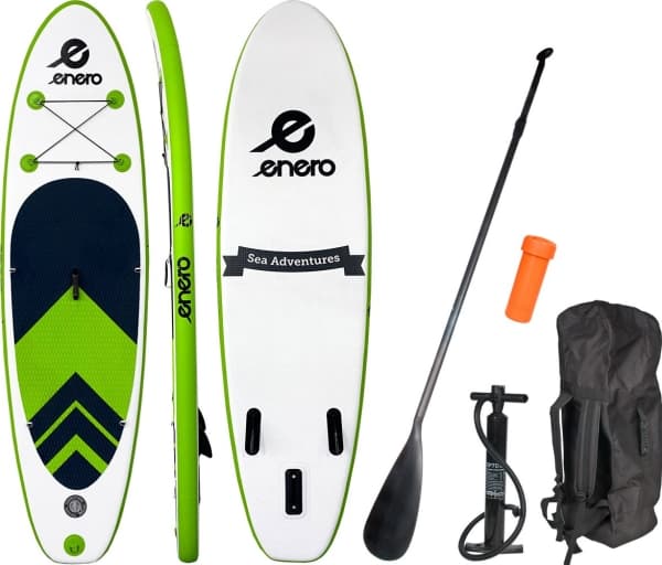 Enero oppblåsbart SUP-brett 85 kg 275 x 76 x 10 cm hvit 1019956