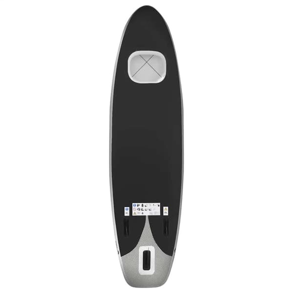 vidaXL Upplåsbar SUP-bräda set svart 300x76x10 cm