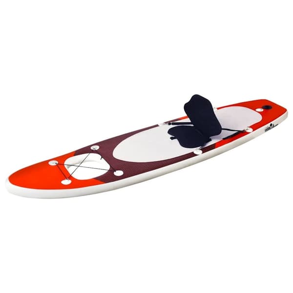 vidaXL Upplåsbar SUP-bräda set röd 360x81x10 cm