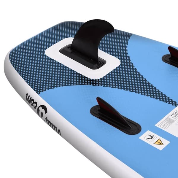 vidaXL Upplåsbar SUP-bräda set blå 330x76x10 cm
