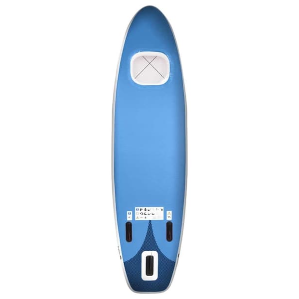vidaXL Upplåsbar SUP-bräda set blå 300x76x10 cm